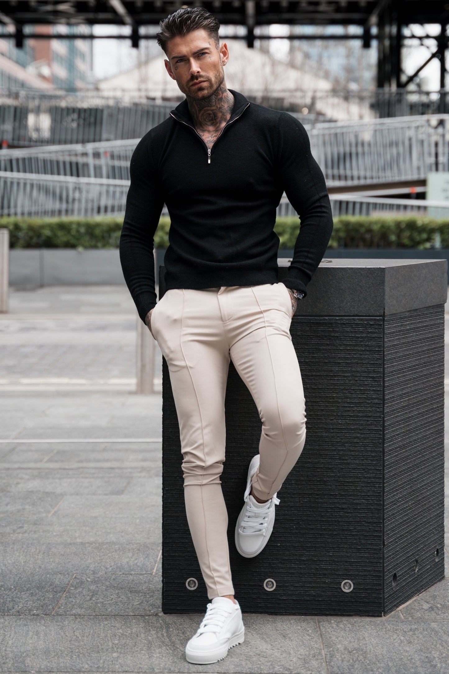 Slim Fit Chino Broek voor Heren | Stretch Comfort | Smart Streetstyle