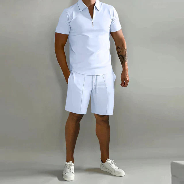 Polo & Shorts Co-ord Set | Minimalistische Zomerstijl | Smart Casual Look