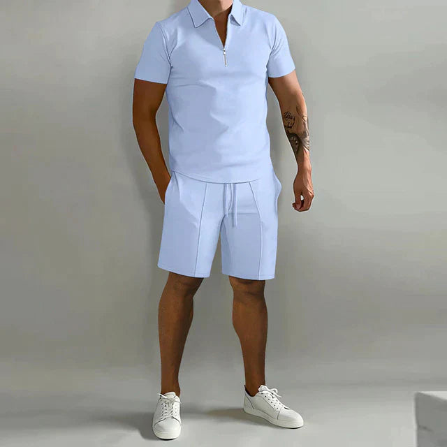 Polo & Shorts Co-ord Set | Minimalistische Zomerstijl | Smart Casual Look
