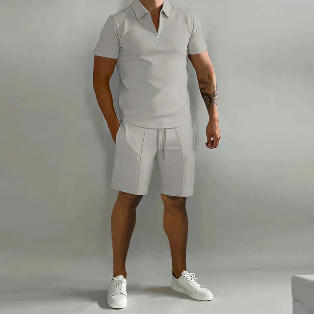 Polo & Shorts Co-ord Set | Minimalistische Zomerstijl | Smart Casual Look
