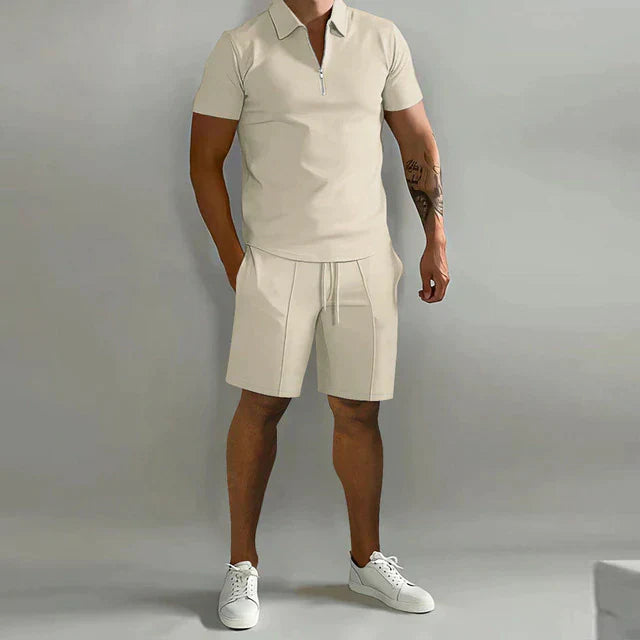 Polo & Shorts Co-ord Set | Minimalistische Zomerstijl | Smart Casual Look
