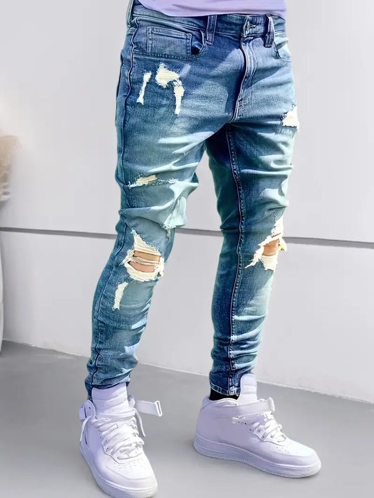 Rebel Denim | Destroyed Slim-Fit | Urban Washed Look