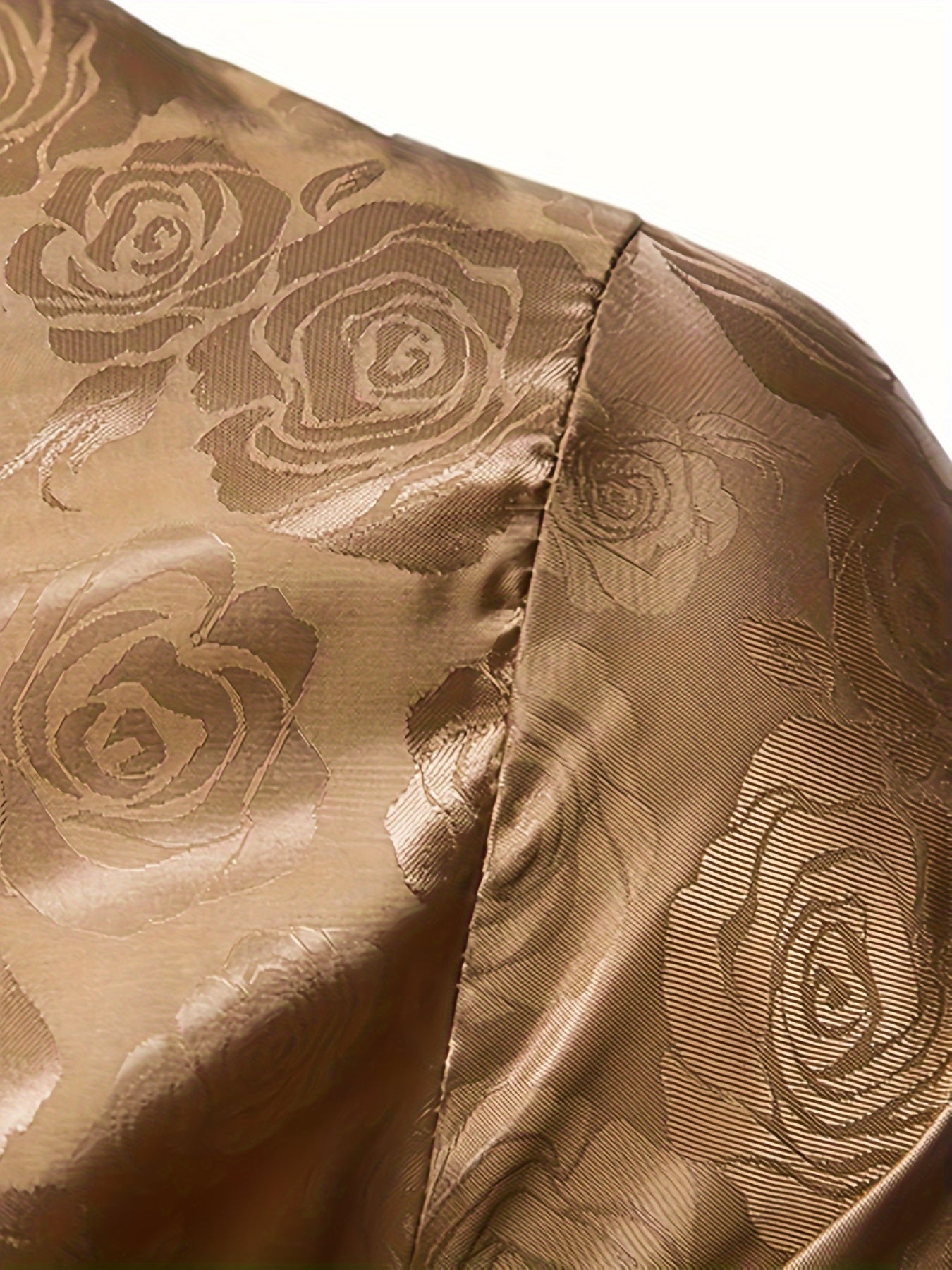 Jacquard Satijnen Overhemd voor Heren | Slim Fit | Luxe Bloemenstructuur