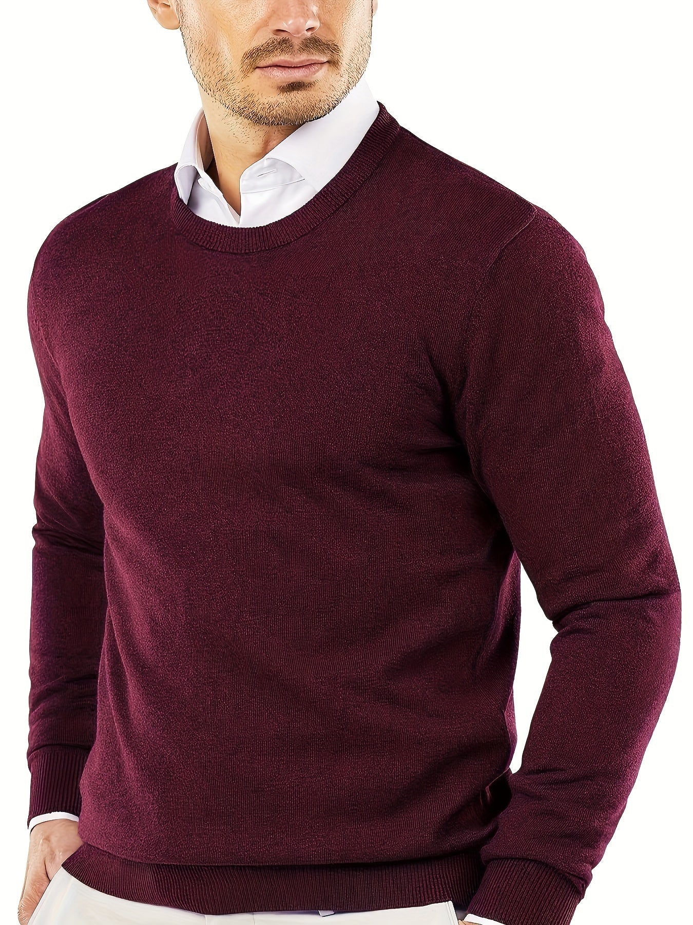 Trui | Katoenmix | V-Hals & Regular Fit