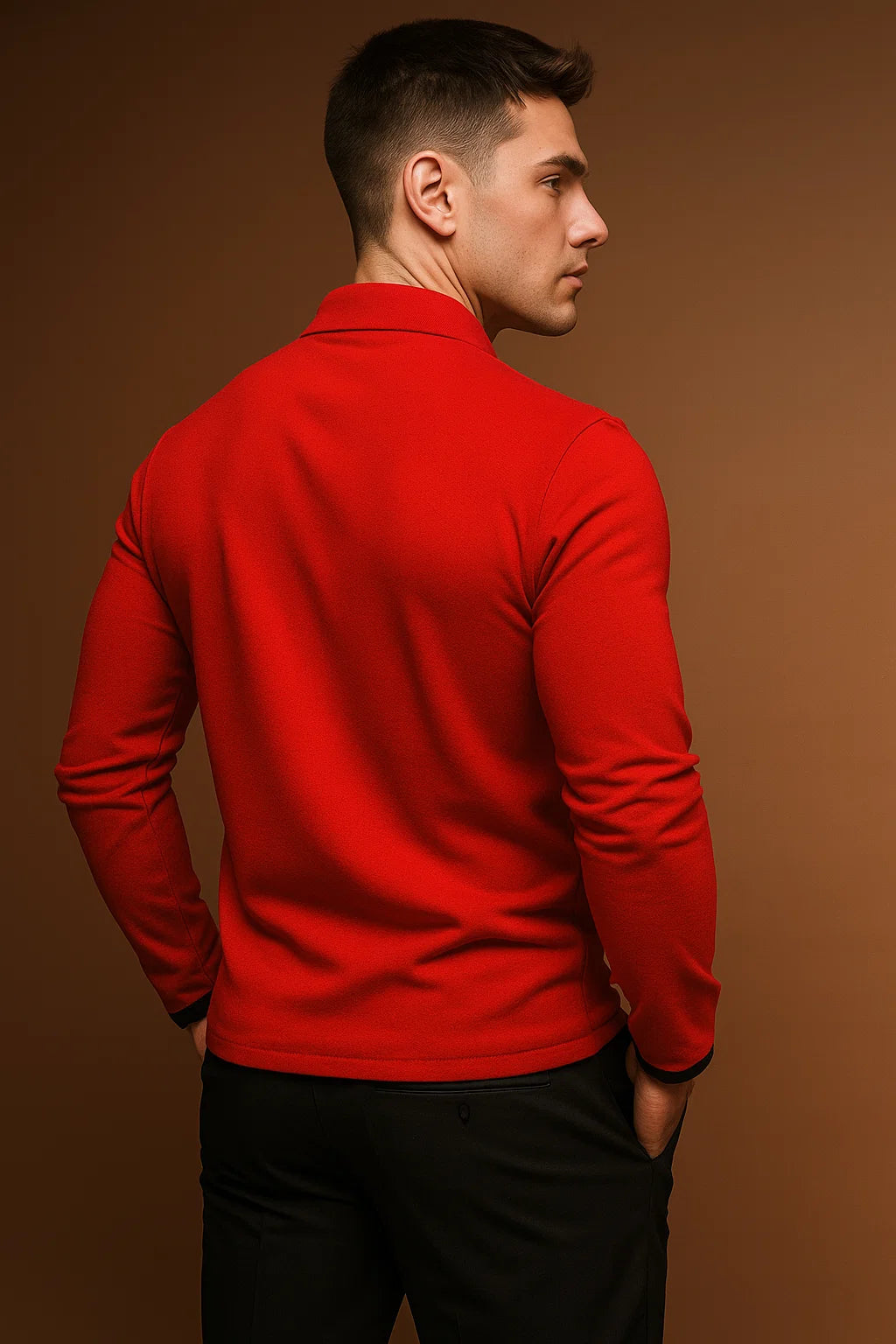 Heren Polo Shirt | Lange Mouwen | Klassiek & Stijlvol