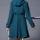 Vintage A-lijn Jas met Capuchon | Elegant & Warm