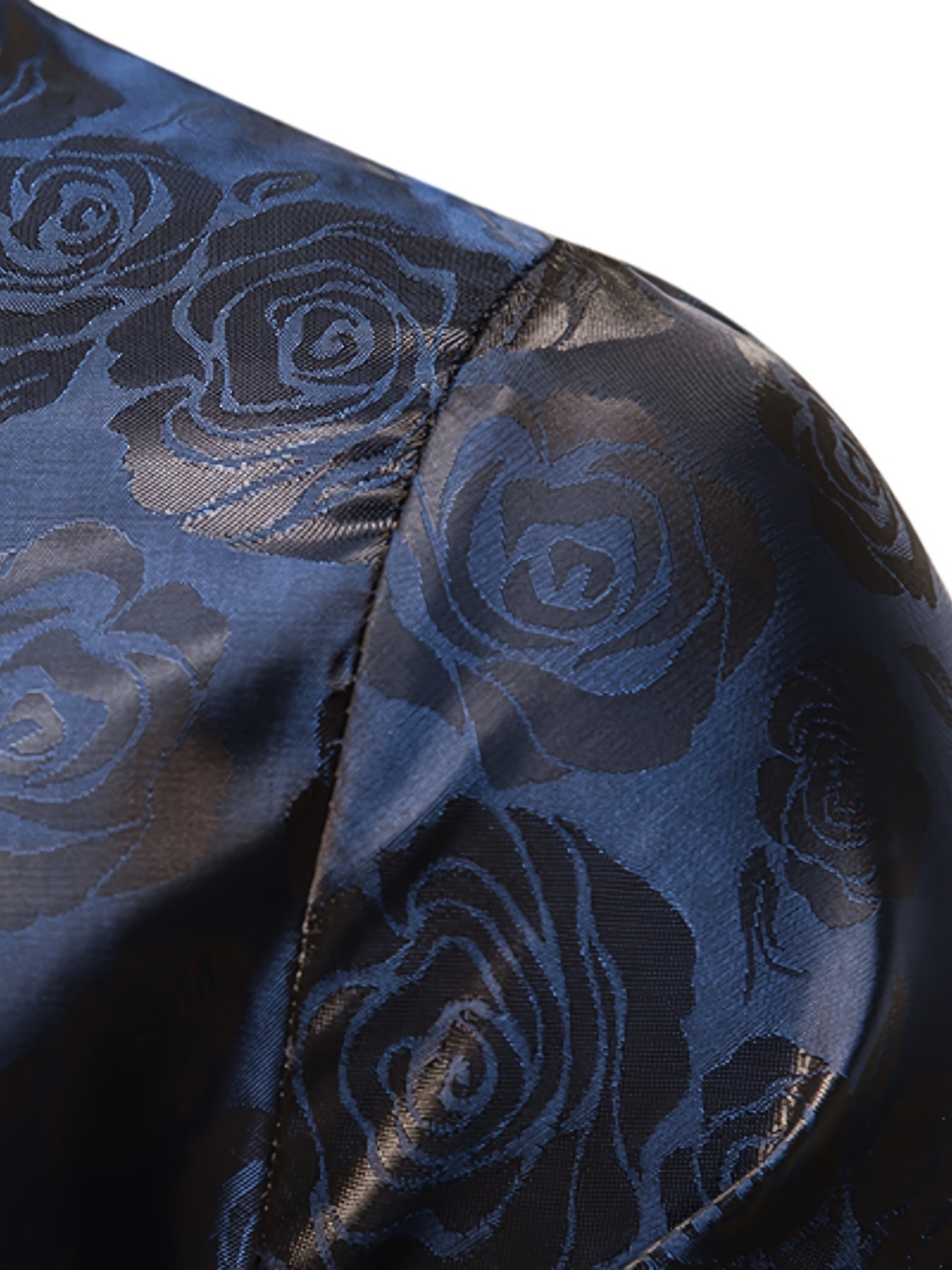 Jacquard Satijnen Overhemd voor Heren | Slim Fit | Luxe Bloemenstructuur