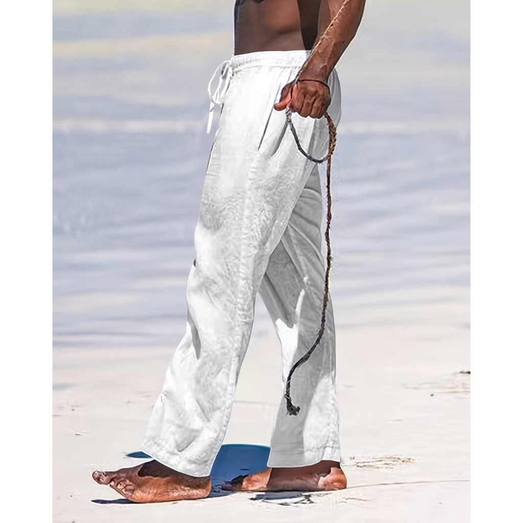 Linnen Strandbroek voor Heren | Relaxed Fit | Casual Summer Vibe