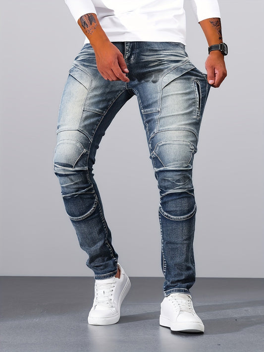 Heren Slim Fit Jeans | Stretch Denim | Vintage Washed Look