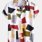 Heren Geometrisch Print Overhemd | Relaxed Fit | Bold Summer Streetstyle