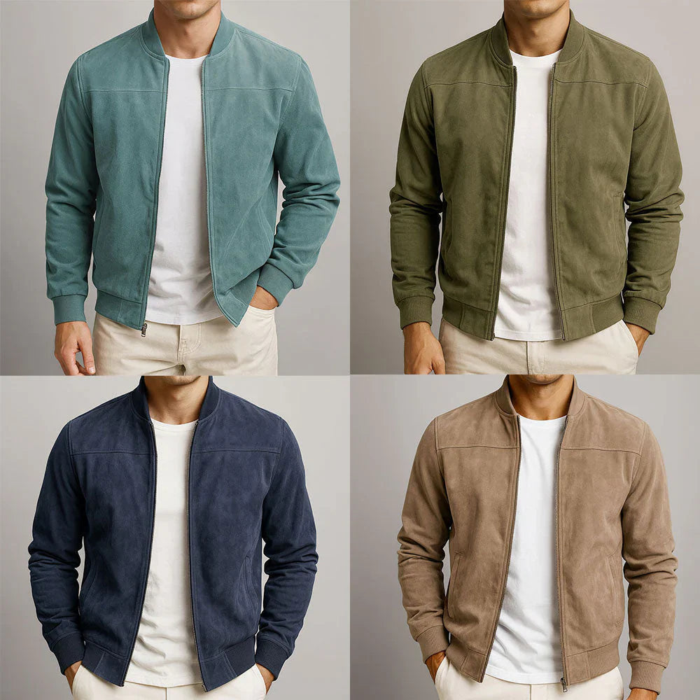 Riviera - Suede Bomber Jacket