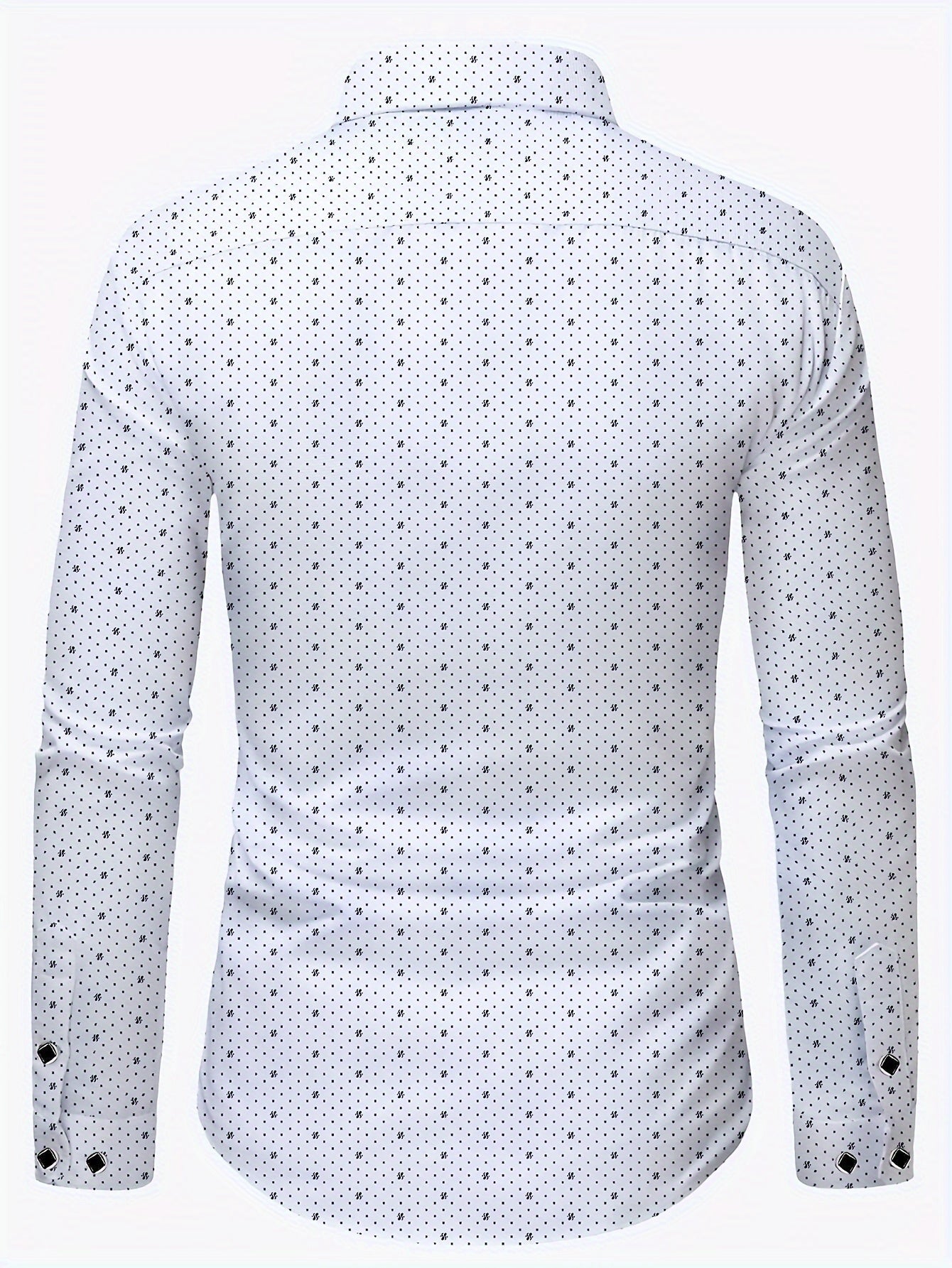 Overhemd | Katoenmix | Slim Fit met Stippenprint