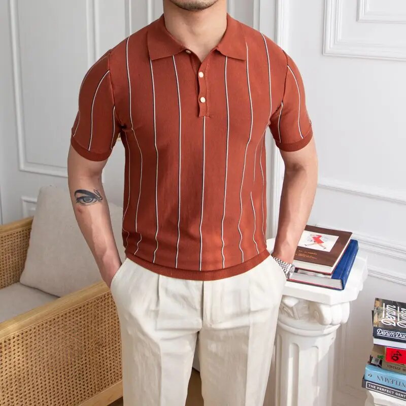 Gestreepte Polo | Slim Fit | Klassiek & Comfortabel