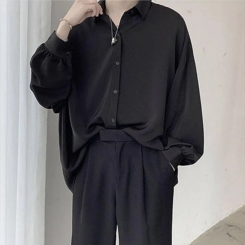 Heren Oversized Overhemd | Stijlvol & Trendy | Inclusief Stropdas