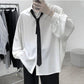 Heren Oversized Overhemd | Stijlvol & Trendy | Inclusief Stropdas