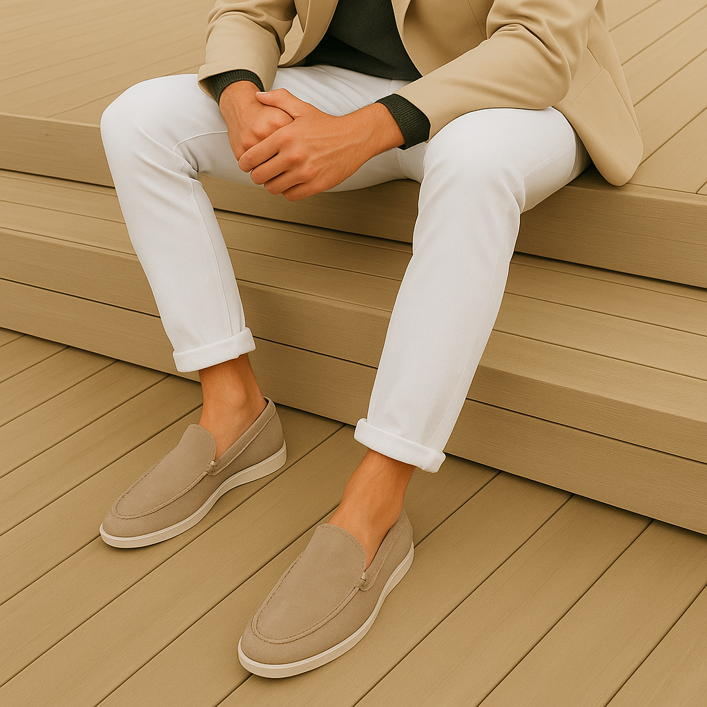 Urban Loafer | Suède Slip-On | Tijdloze Elegantie