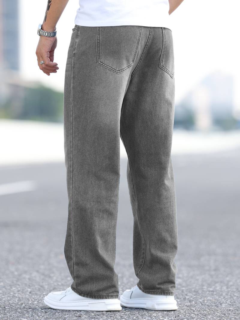 Faded Denim Jean | Loose Fit | Vintage Washed Look