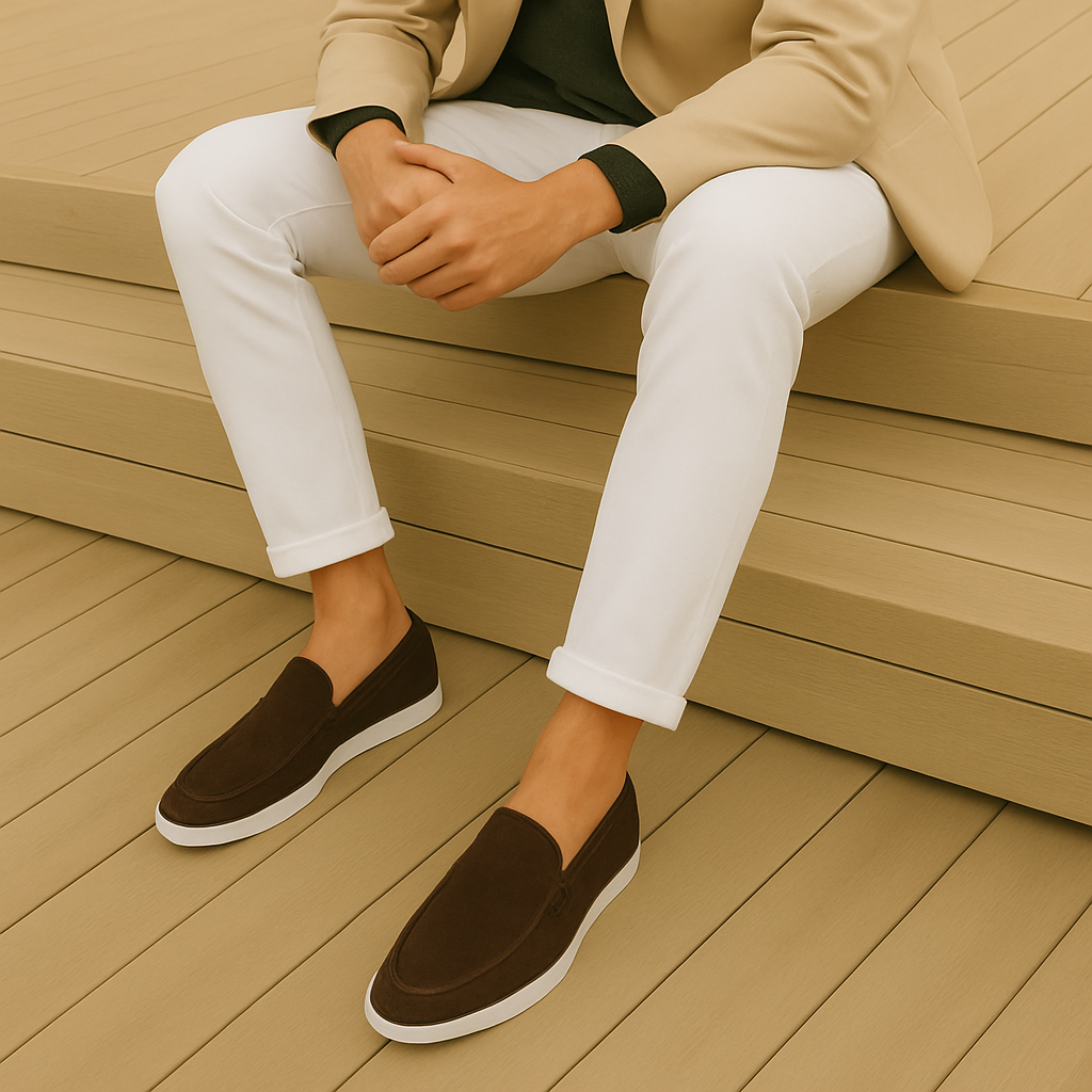 Urban Loafer | Suède Slip-On | Tijdloze Elegantie