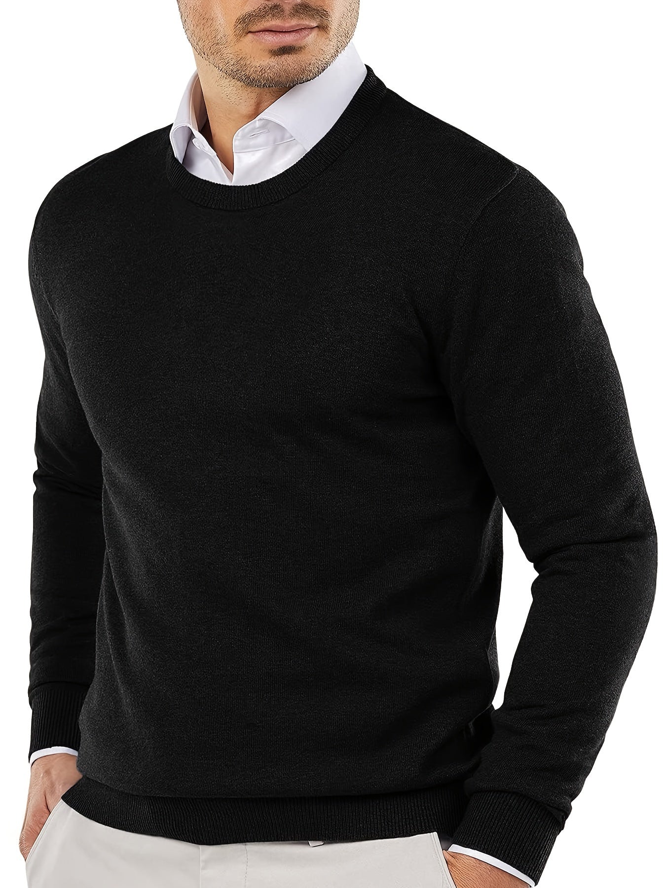 Trui | Katoenmix | V-Hals & Regular Fit