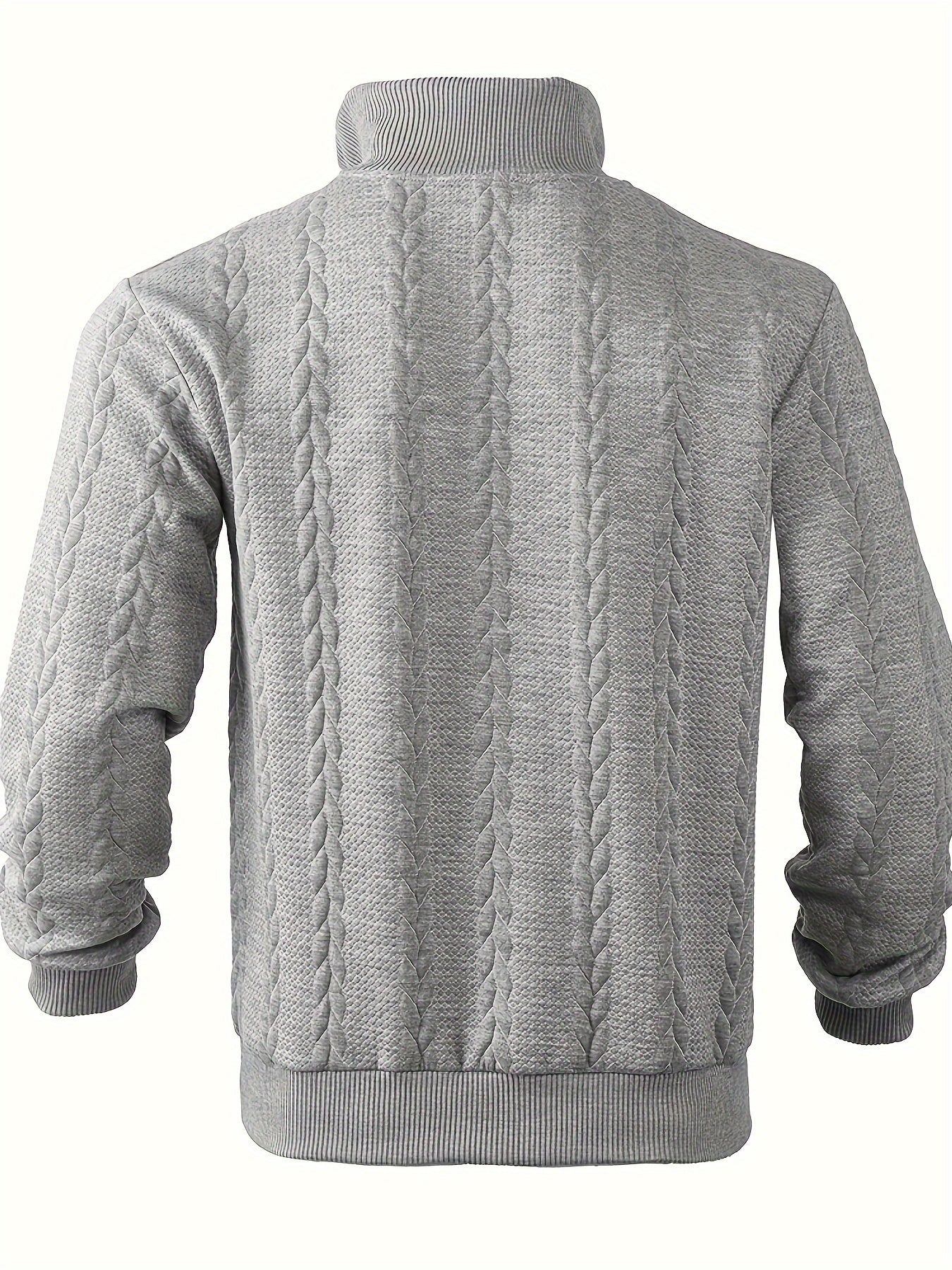 Aspen Cable Knit Sweater | Halve Rits | Klassiek Kabelpatroon
