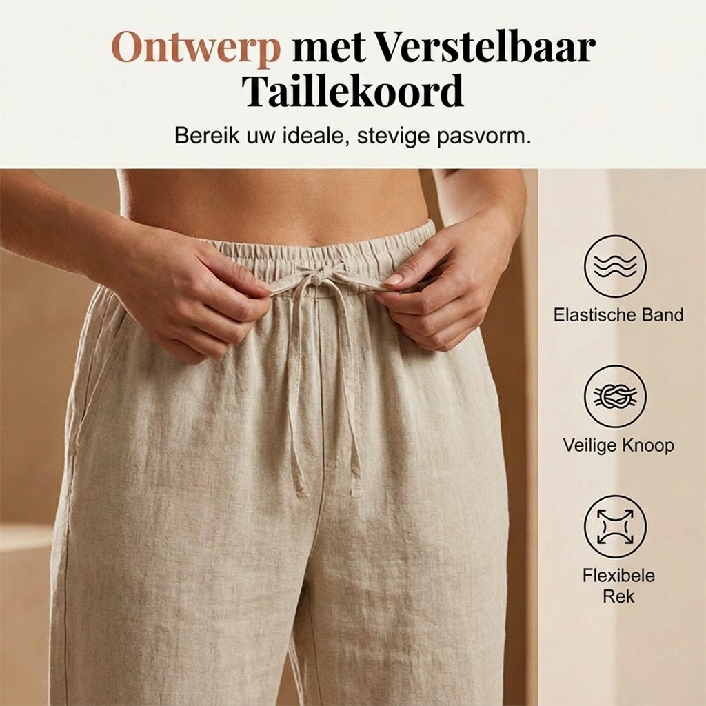 Bianca Linnen Broek - 1+1 Gratis
