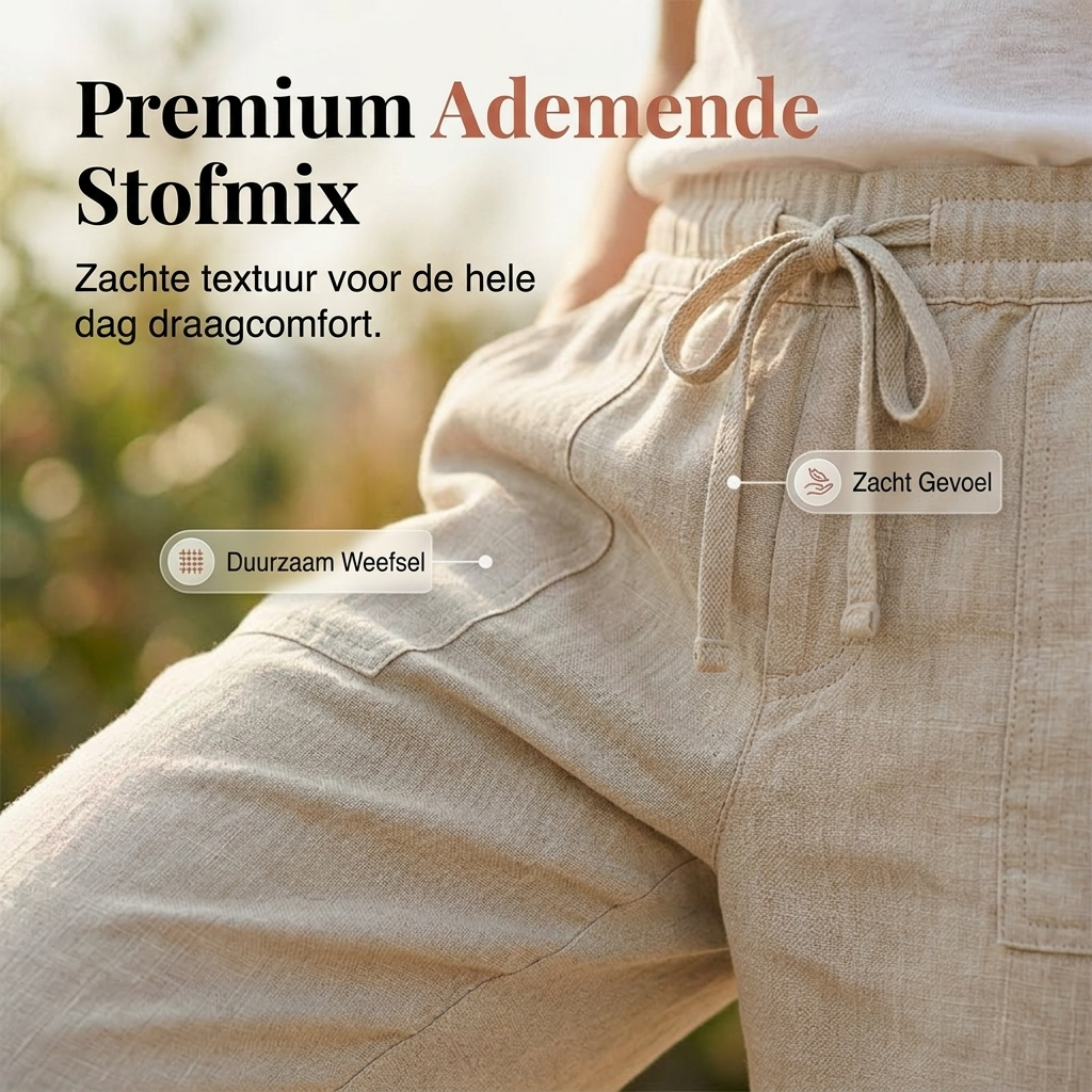Bianca Linnen Broek - 1+1 Gratis