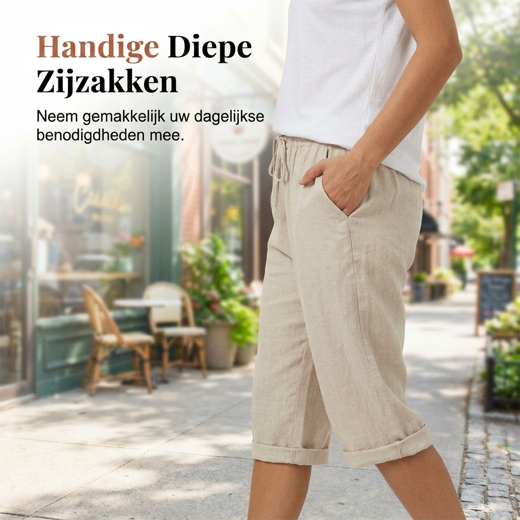 Bianca Linnen Broek - 1+1 Gratis