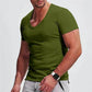 Diepe V-Tee | Slim Fit | Basic met Diepe Halslijn