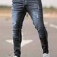 Heren Skinny Jeans met Beschadigde Details | Stretch Denim | Urban Streetwear Vibe