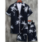 Heren Co-ord Set met Palmprint | Tropische Look | Zomer Essentials