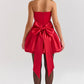 Scarlet Ruffle Dress | Mini | Scharlaken Ruffle Jurk