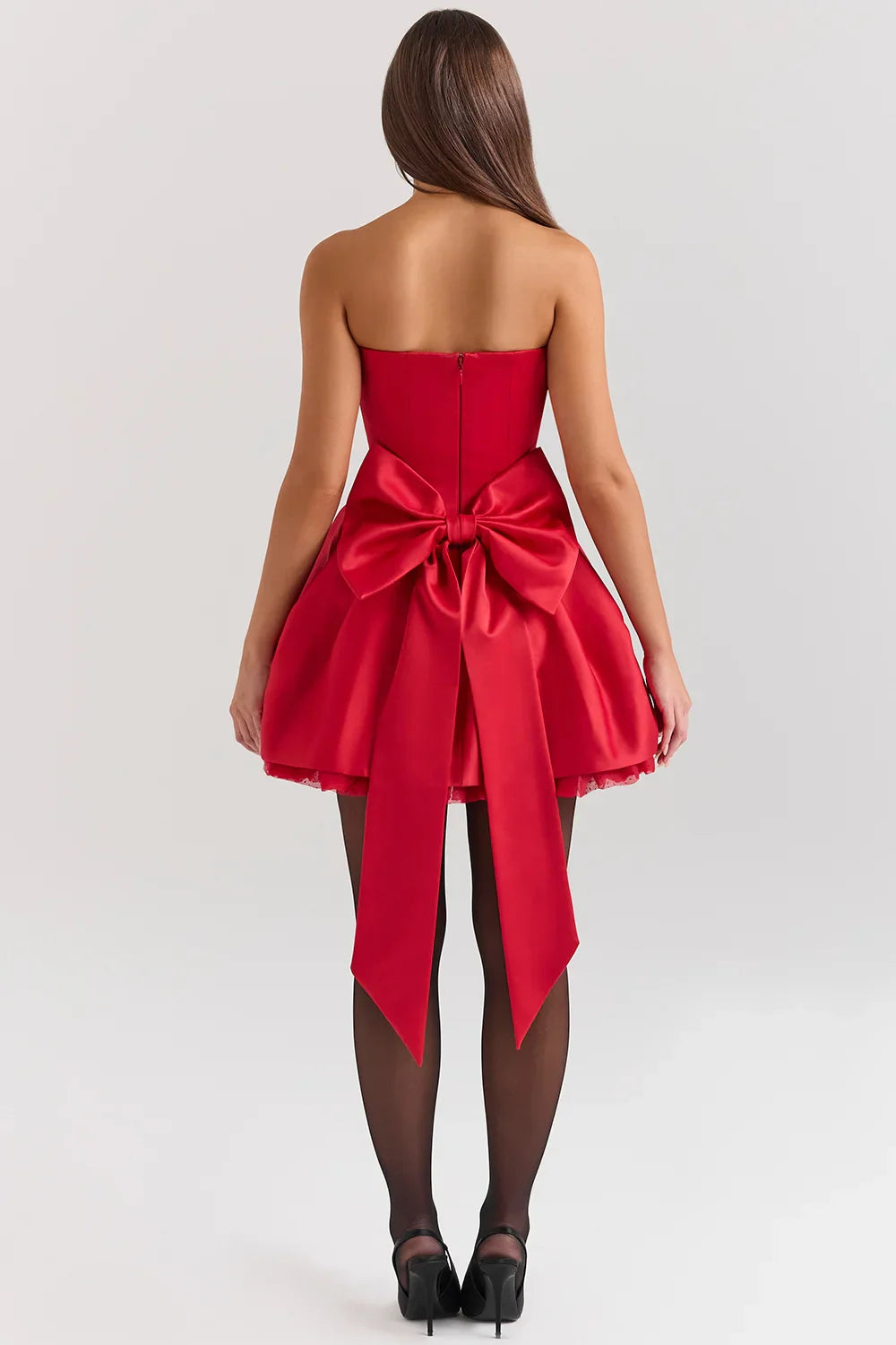 Scarlet Ruffle Dress | Mini | Scharlaken Ruffle Jurk