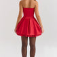 Scarlet Ruffle Dress | Mini | Scharlaken Ruffle Jurk