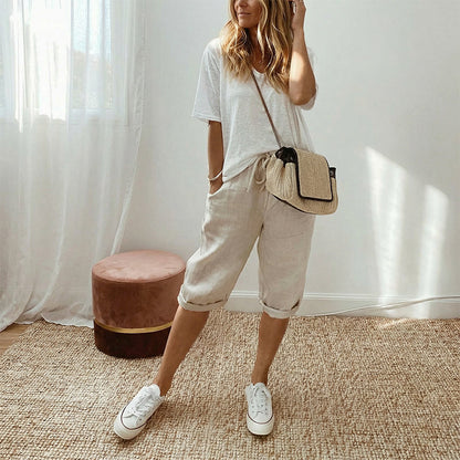 Bianca Linnen Broek - 1+1 Gratis