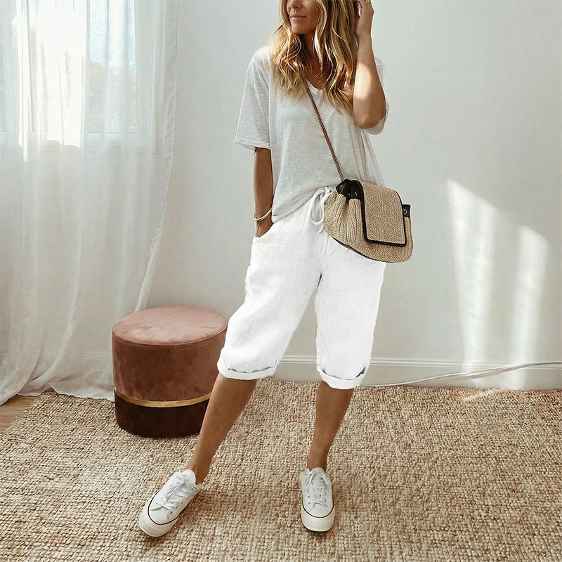 Bianca Linnen Broek - 1+1 Gratis