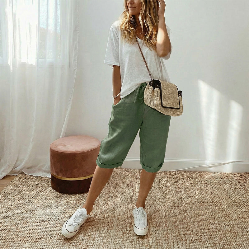 Bianca Linnen Broek - 1+1 Gratis