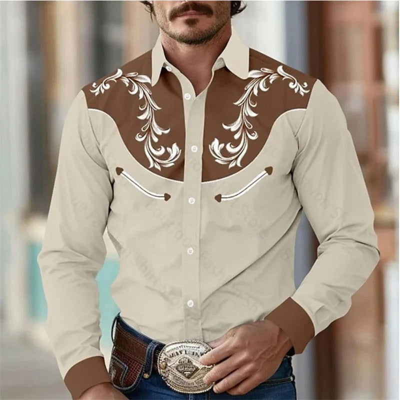 Western Overhemd Heren | Borduursel Detail | Country Stijl