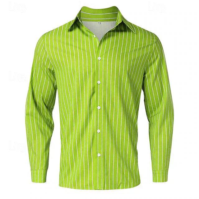 Bold Stripe Poplin Shirt | Slim Fit | Vibrant Smart Casual