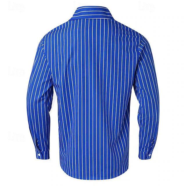 Bold Stripe Poplin Shirt | Slim Fit | Vibrant Smart Casual